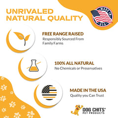 Dog Chits Pulmón de res, ingrediente único y natural para masticación lenta.