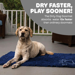 Dog Gone Smart Dirty Dog Doormat seca cinco veces más rápido.