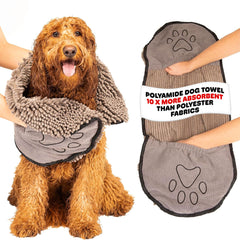 Dog Gone Smart The Dirty Dog Shammy: absorbente de microfibra para secado rápido tras el baño.