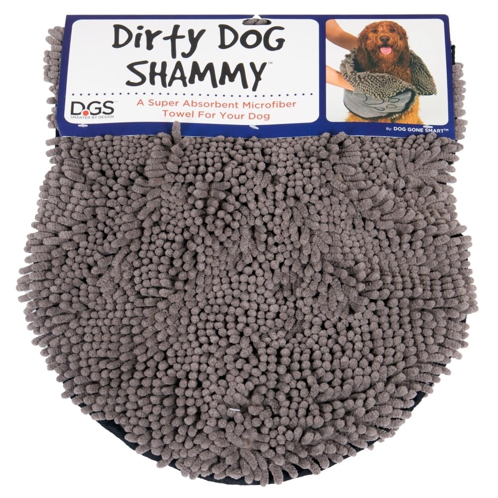 Dog Gone Smart Dirty Dog Shammy: uso versátil en casa, paseos y sesiones de aseo.