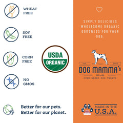 Dog Mamma's Snaps textura tierna, ideal para perros de todas las edades.