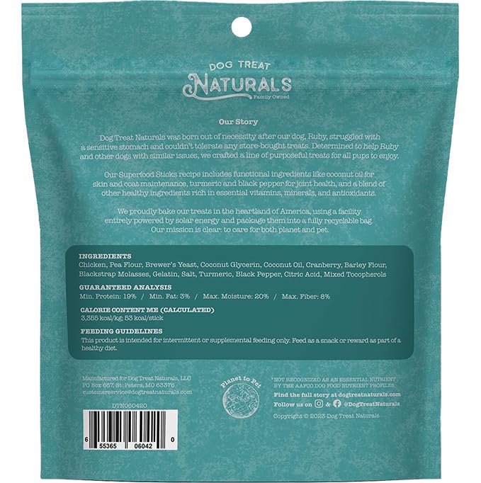 Dog Treat Naturals Hecho en Estados Unidos: calidad y seguridad en cada bocado.
