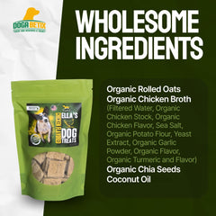DogaBetix Ella's con ingredientes orgánicos y naturales de lista corta.