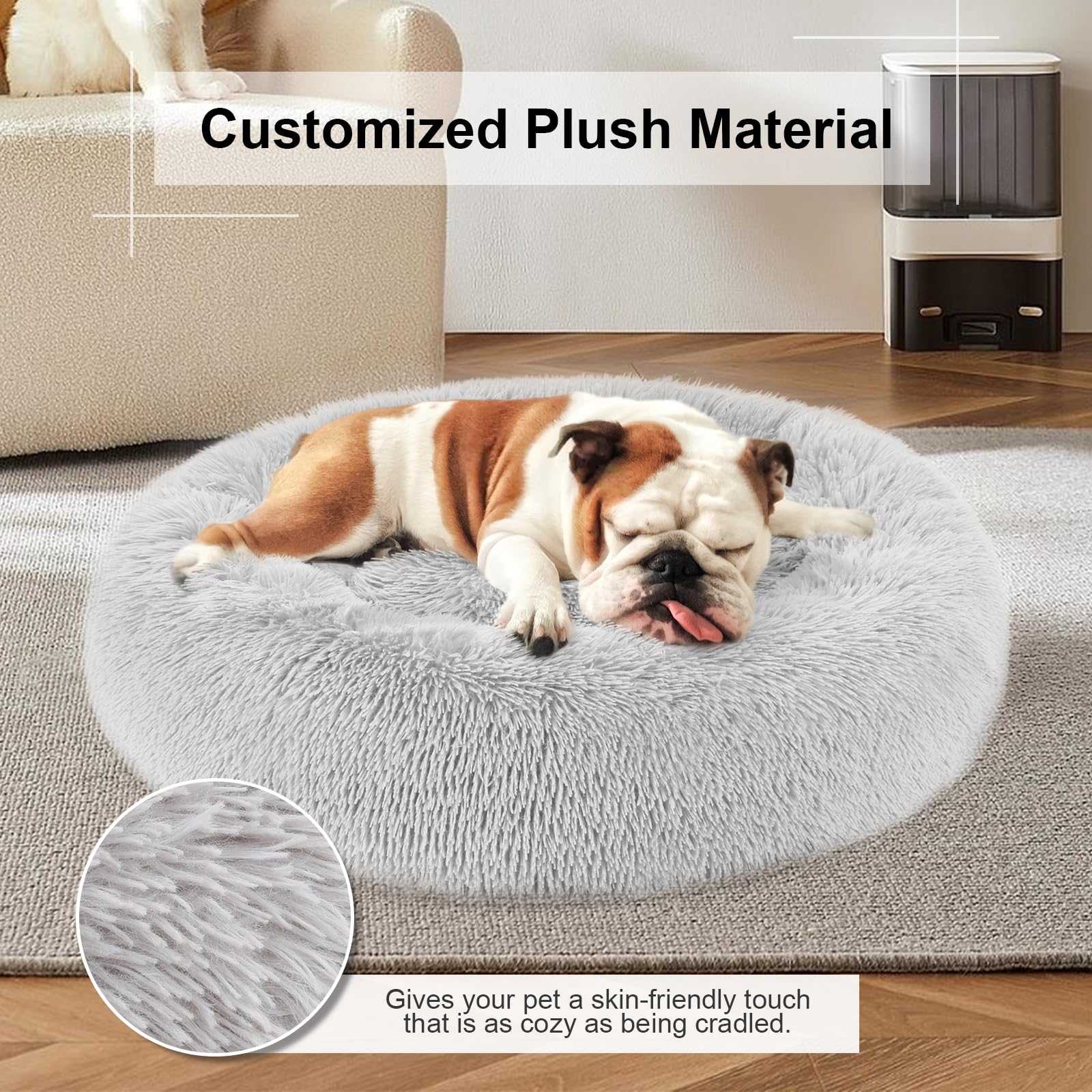 DogBaby Cama Donut Peluche: sensación cálida y acogedora para sesiones de descanso.
