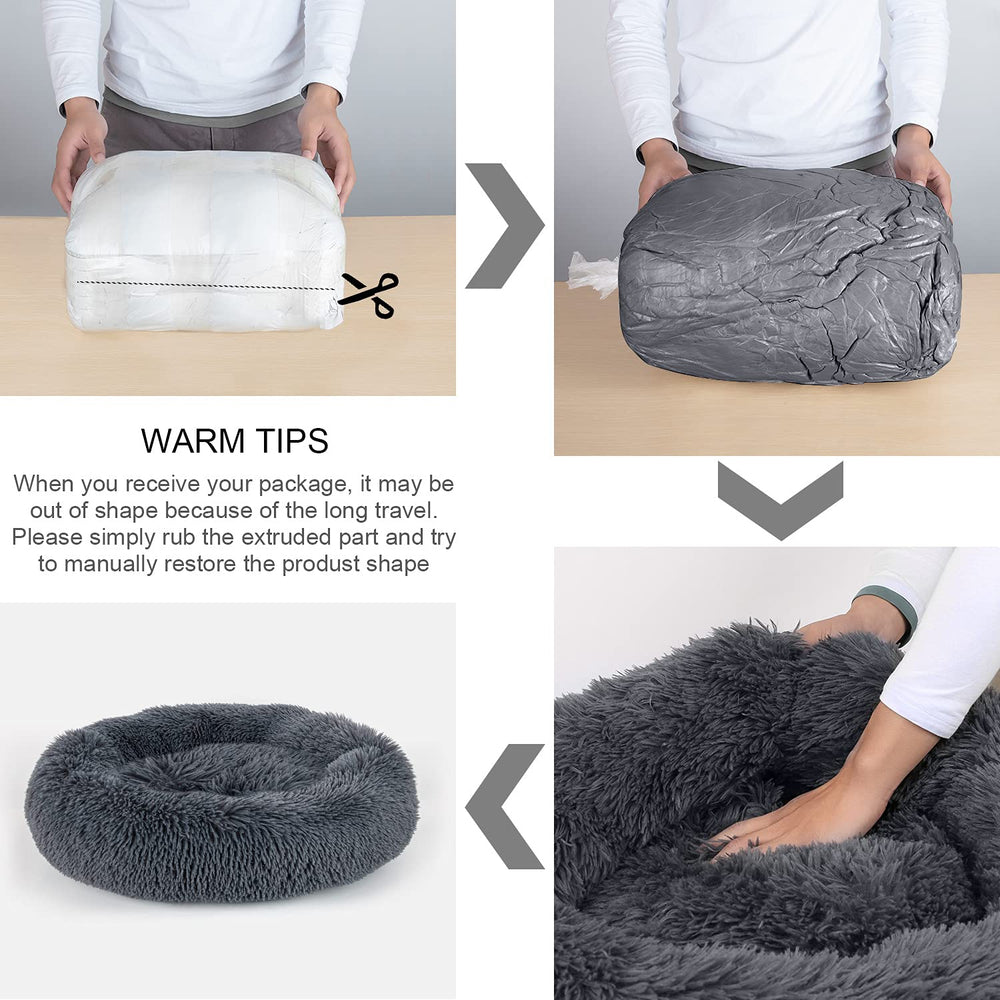 DogBaby cama-empaque-envio, llega en bolsa sellada para desembalaje sencillo.