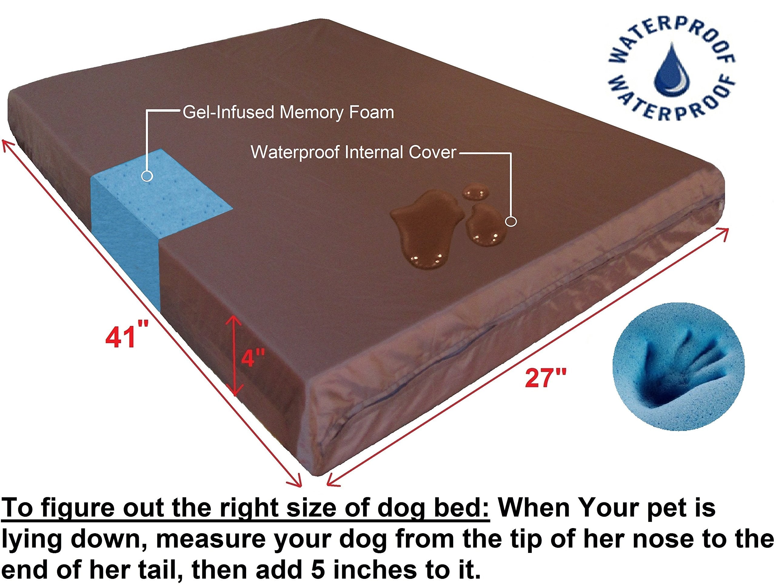 Dogbed4less funda interior impermeable, protección contra derrames y limpieza rápida.