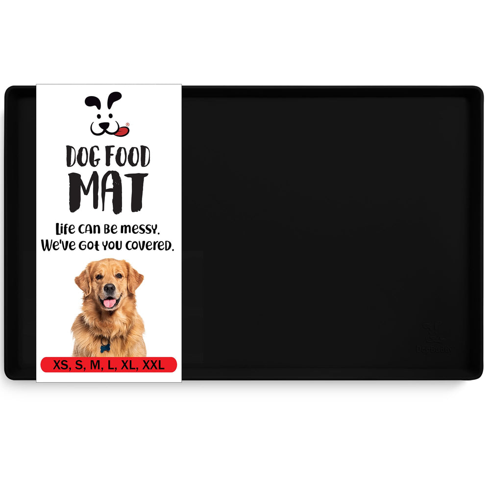 DogBuddy alfombrilla para alimentación impermeable bajo los platos para perros y gatos, protege el suelo.