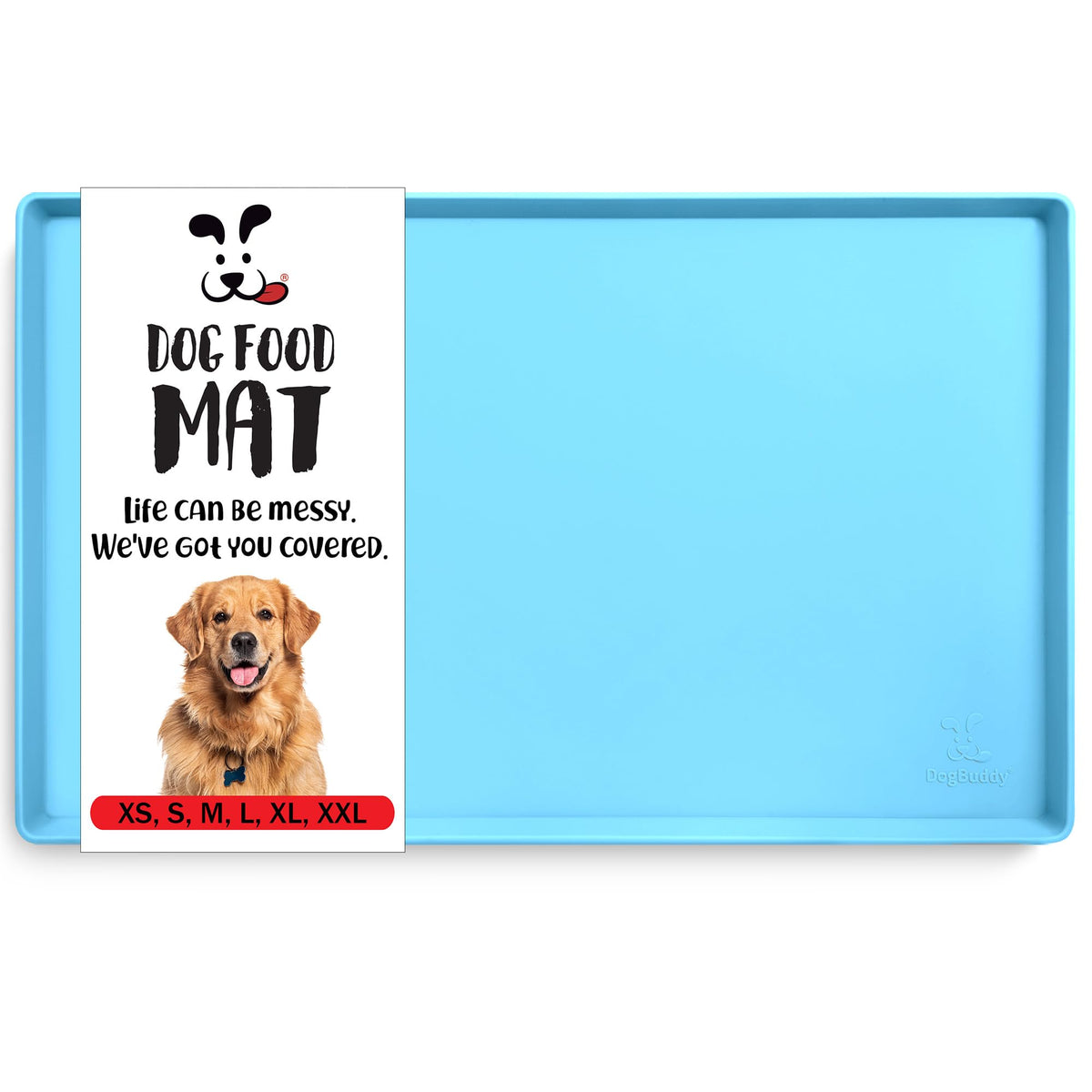 DogBuddy alfombrilla de alimentación para perros de silicona, impermeable y fácil de limpiar.