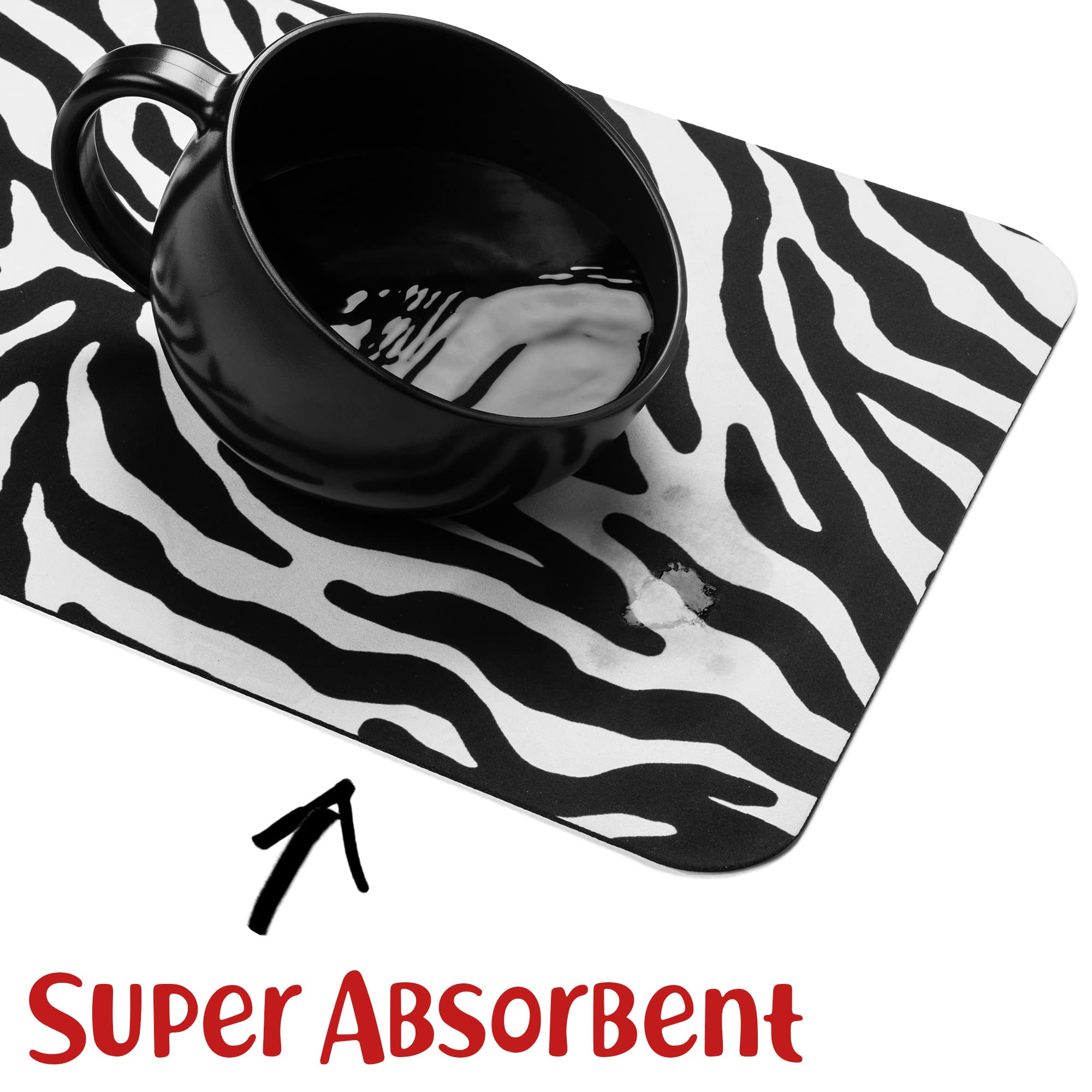 DogBuddy alfombrilla Zebra fácil de limpiar, ideal para manchas.