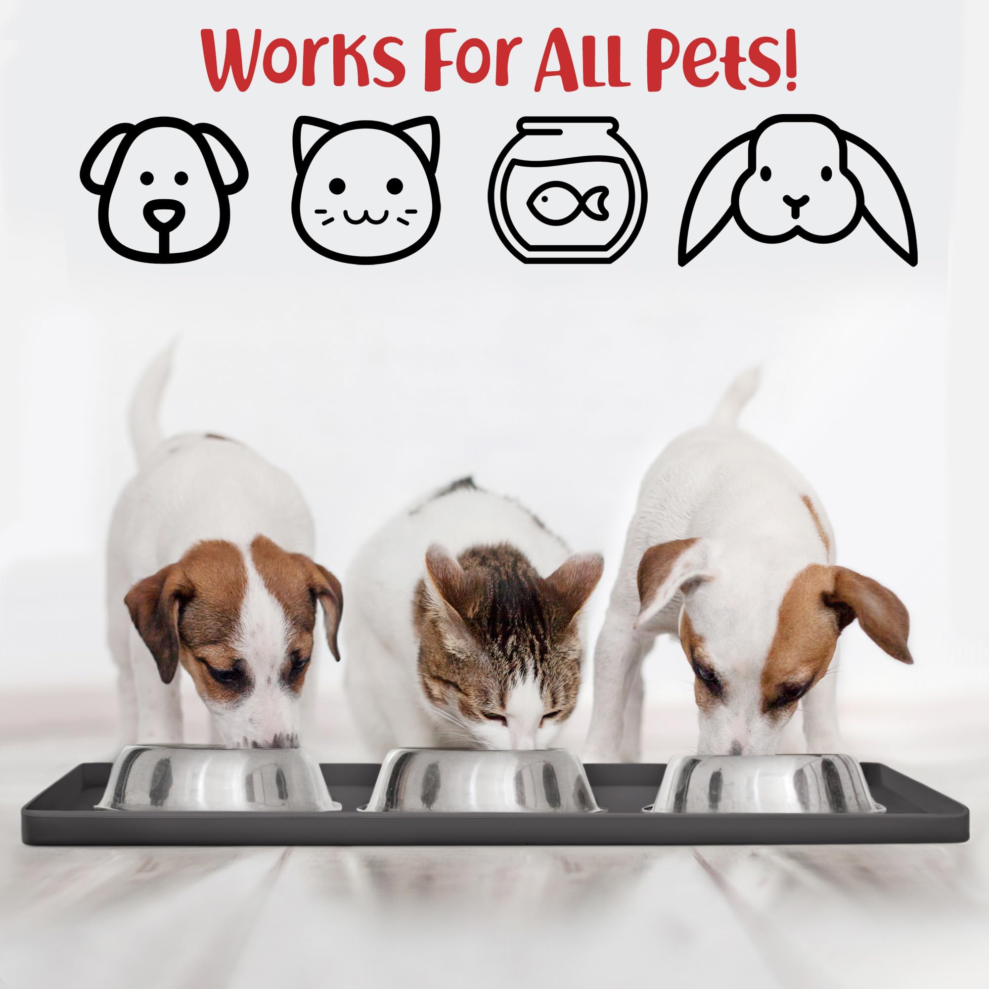 DogBuddy alfombrilla lavable, apta para lavavajillas y fácil de limpiar.