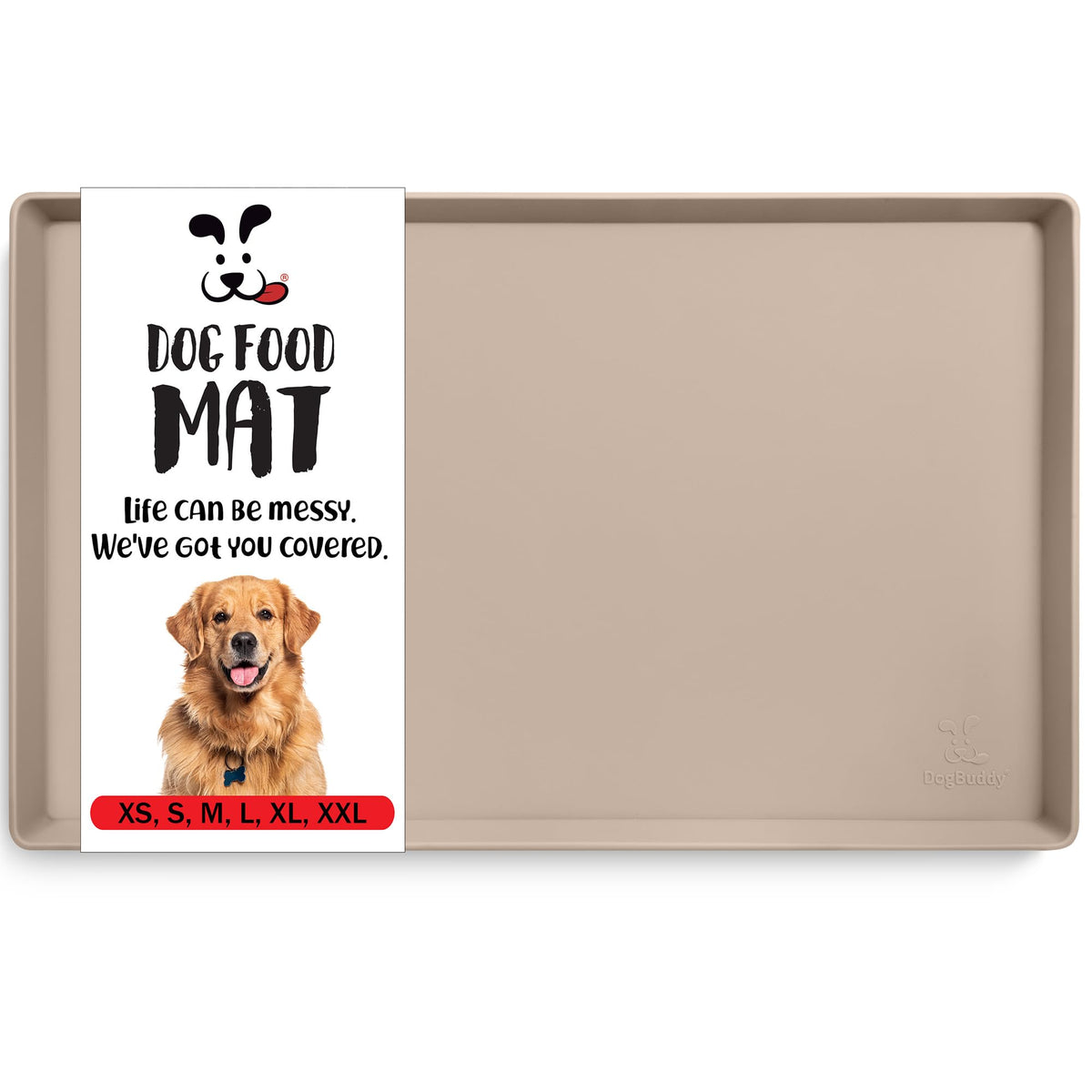 DogBuddy Almohadilla de alimento para perros en silicona antideslizante, ideal para tazones grandes