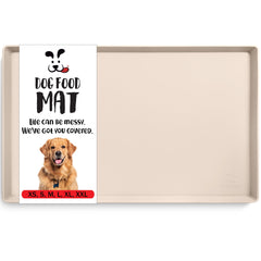 DogBuddy, almohadilla impermeable para comida de perro con borde alto, evita salpicaduras.