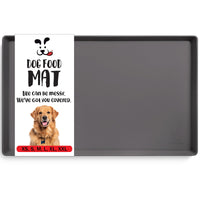DogBuddy almohadilla para comida de perro, bordes altos, ayuda a contener derrames.
