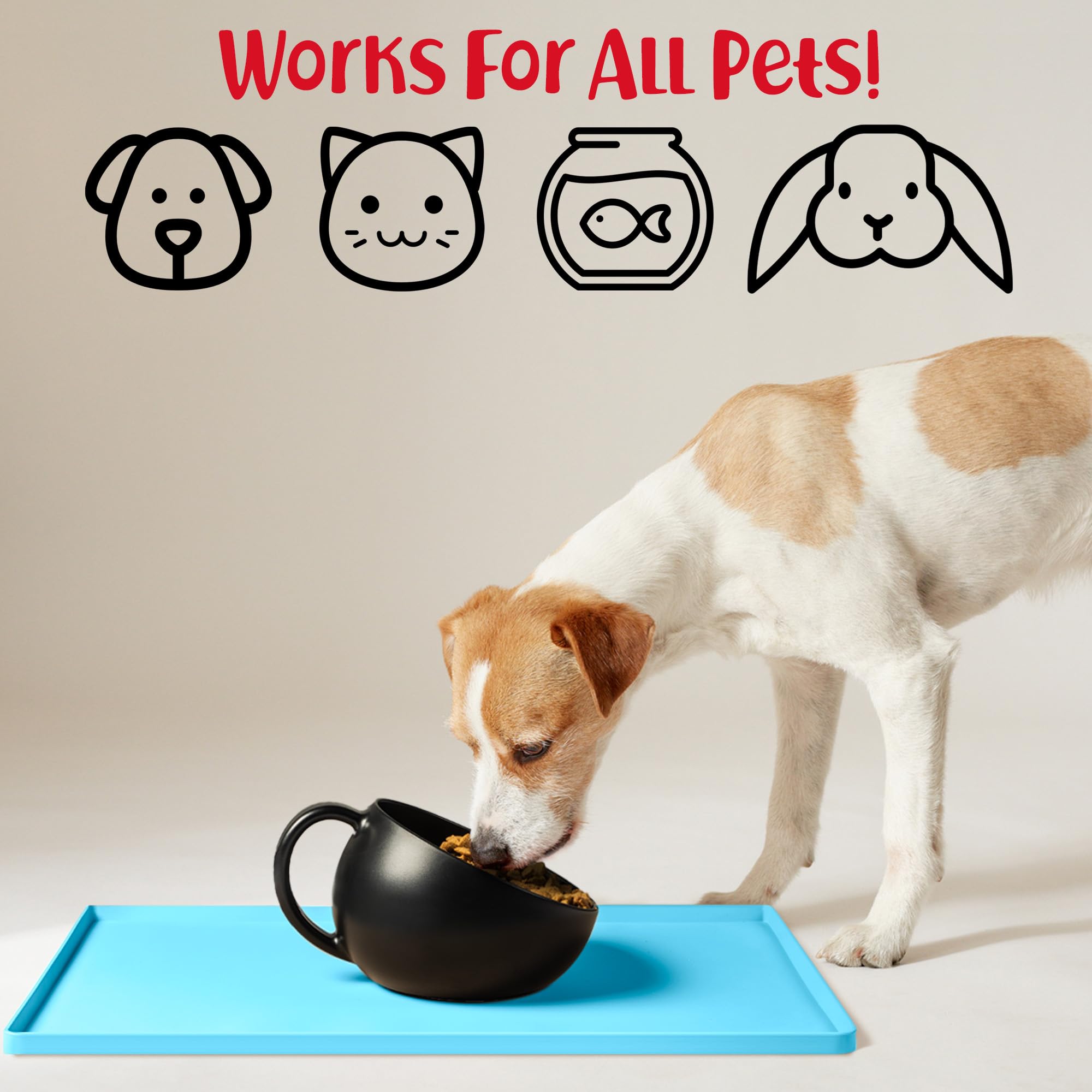 DogBuddy bordes altos evitan derrames y protegen el suelo.
