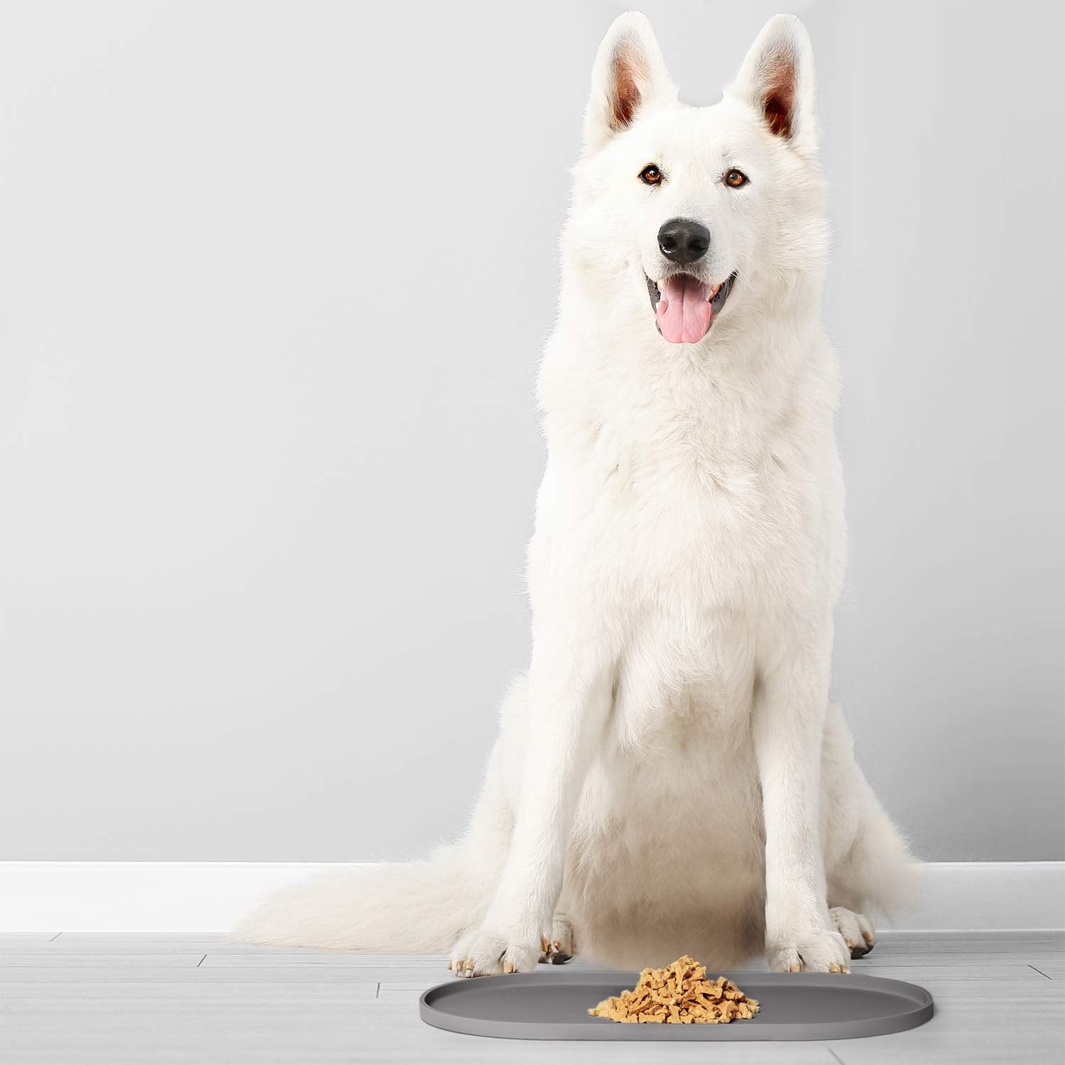 DogBuddy mat gris combina con cualquier decoración.