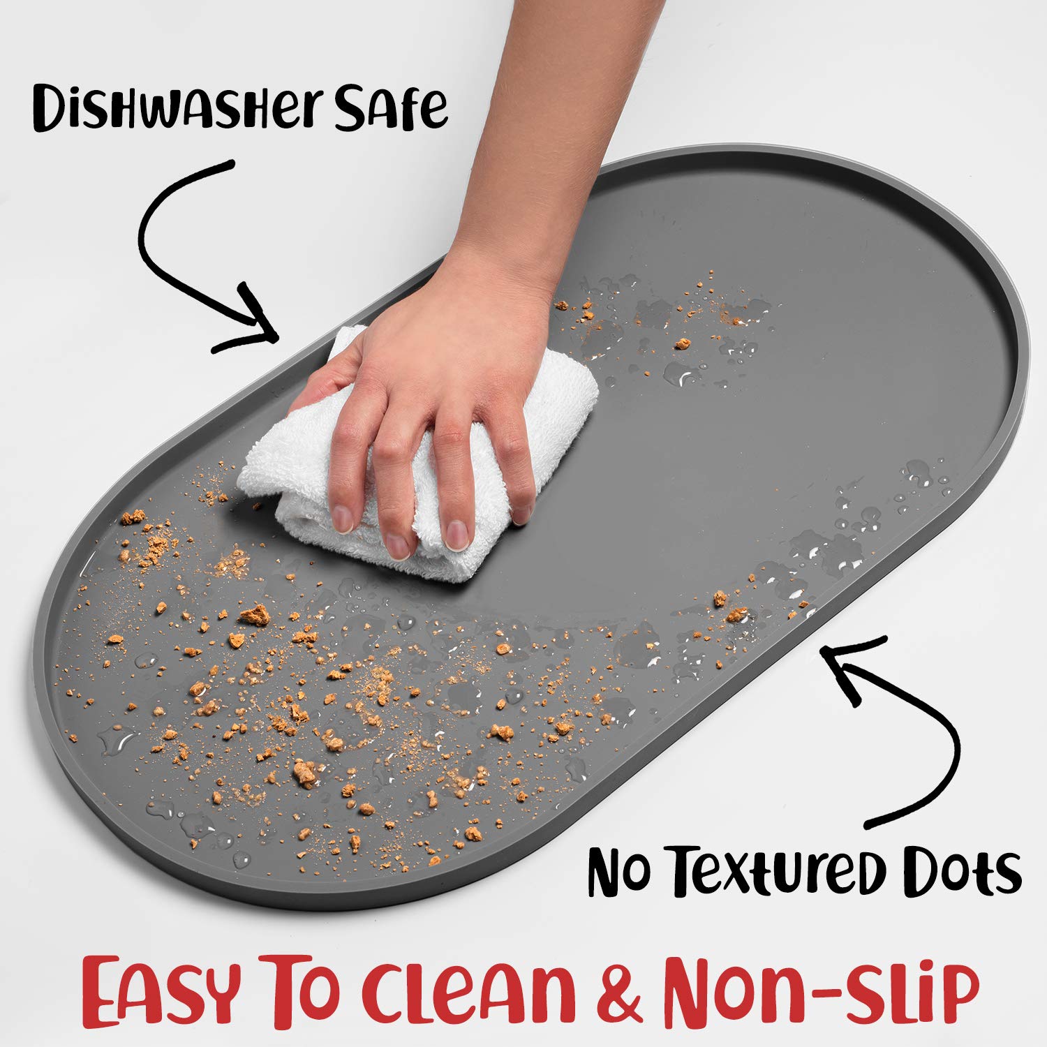 DogBuddy mat para varias mascotas cuida cuencos y pisos.