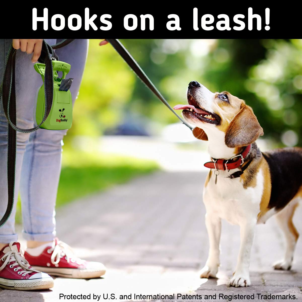 DogBuddy Pooper Scooper limpieza sin mancharse las manos durante la recogida.