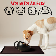 DogBuddy silicona grado alimentario sin BPA, seguro para mascotas.