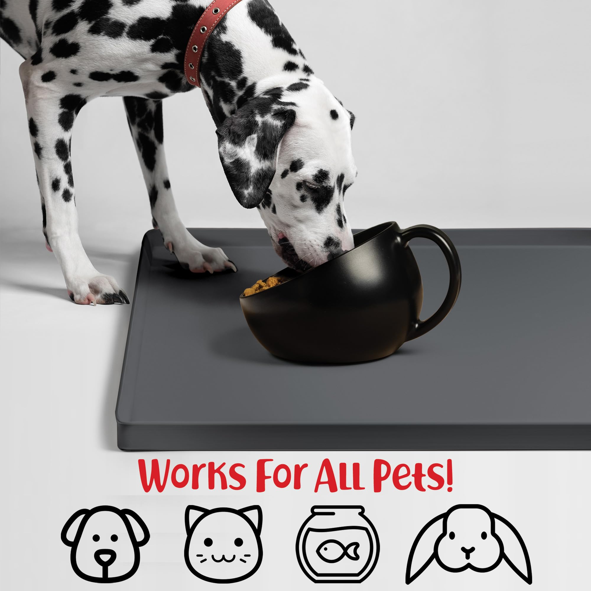 DogBuddy superficie lisa, fácil de limpiar, ideal para lavados rápidos.