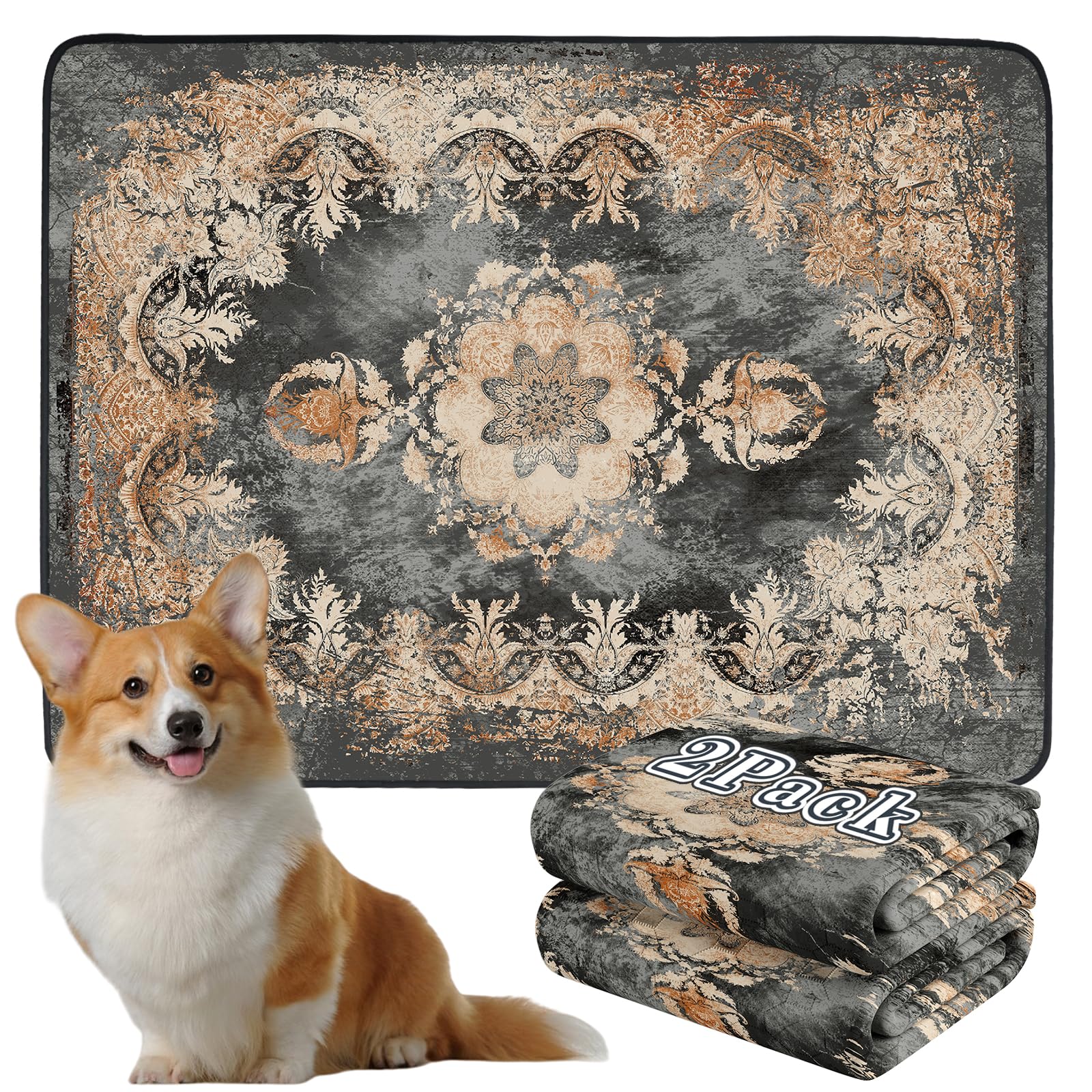 Dogcator almohadilla lavable 36x48, ideal para entrenamiento en casa y protección del suelo.
