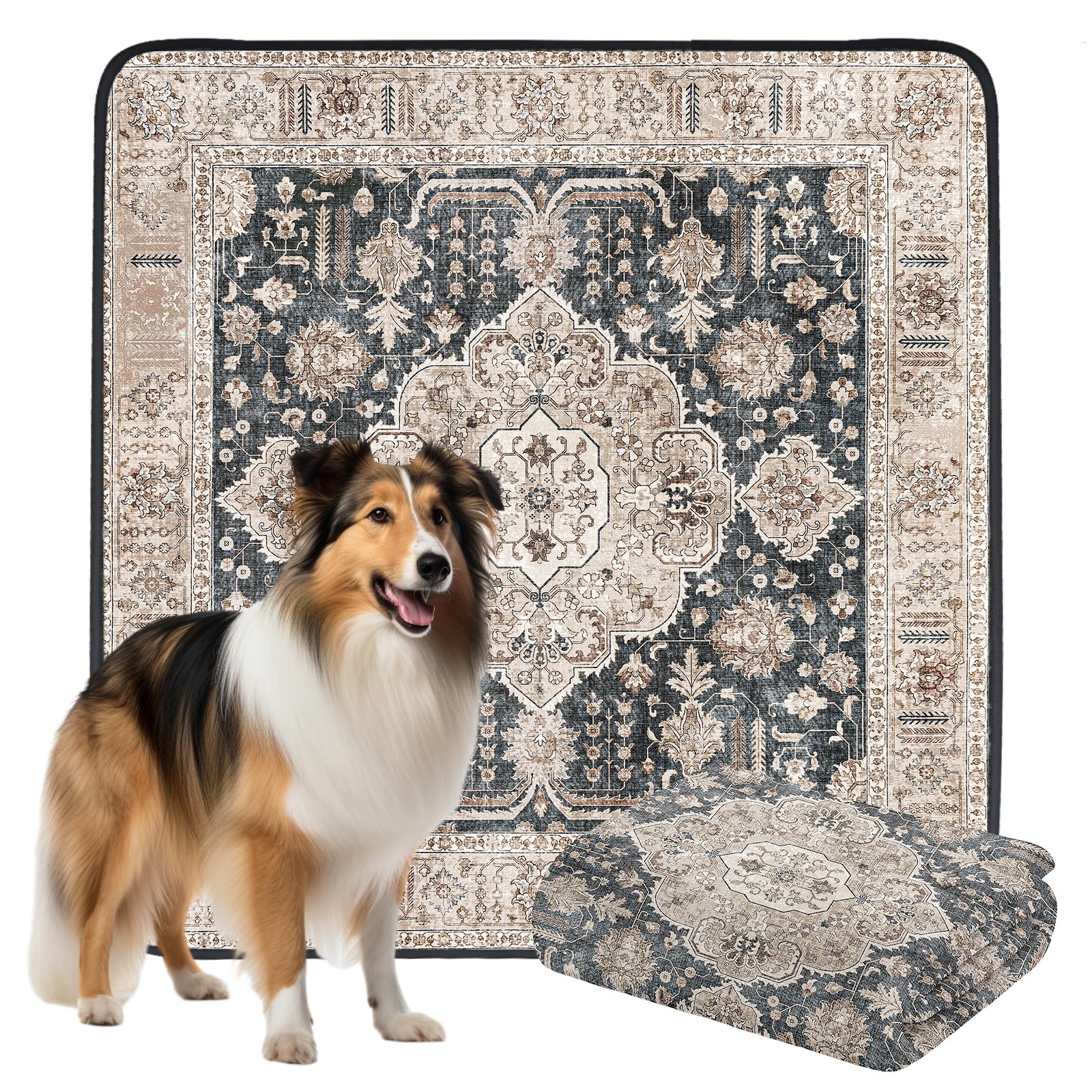 Dogcator almohadilla lavable e impermeable 72x72 para uso diario en casa.