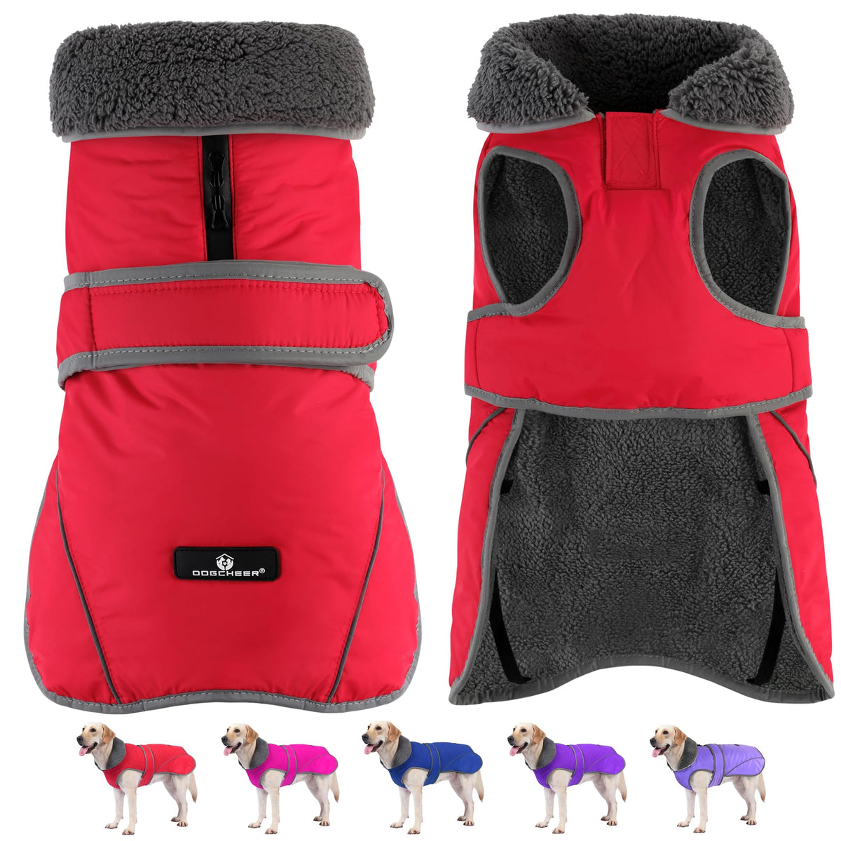 Dogcheer abrigo impermeable para perro, mantiene seco durante caminatas humedas.