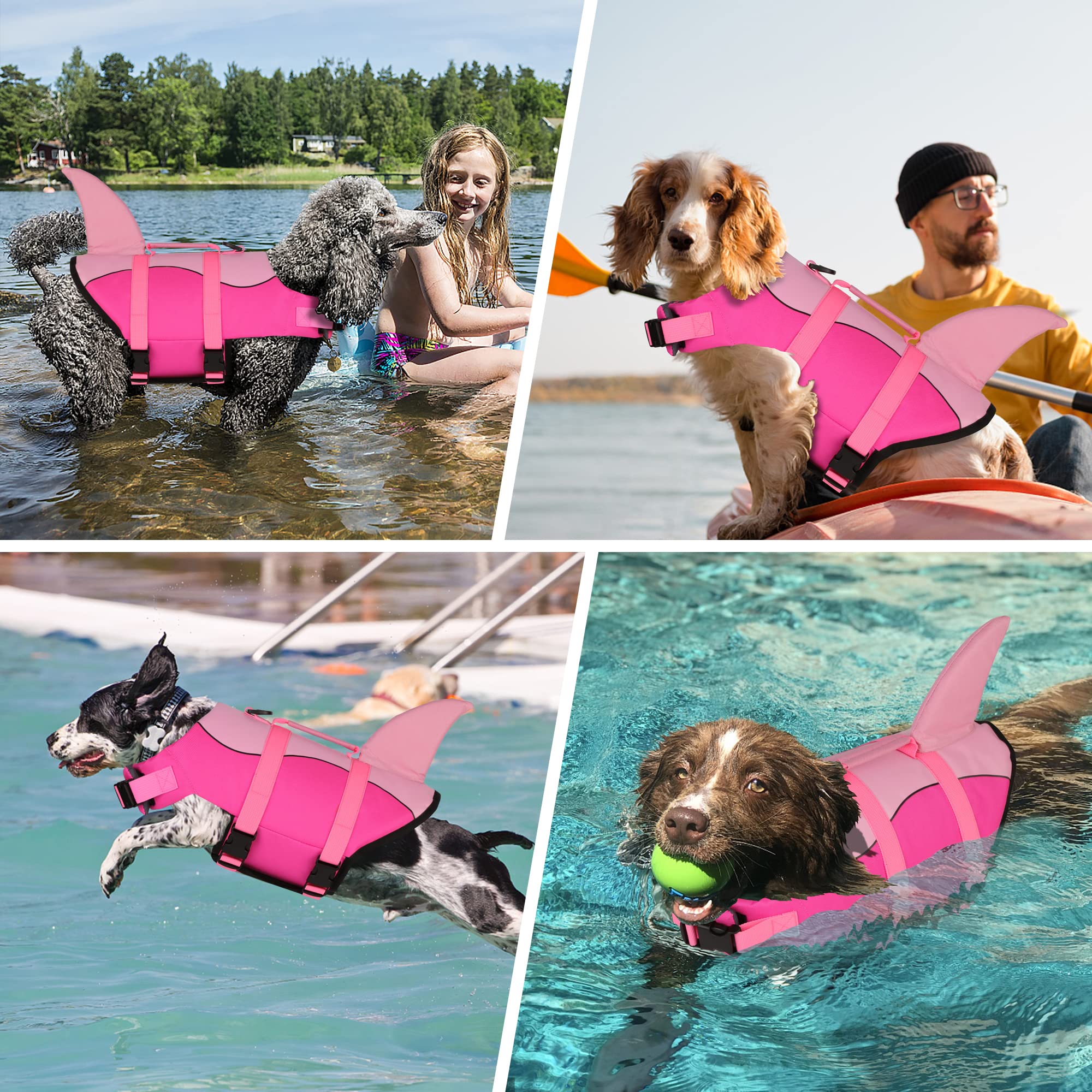 Dogcheer chaleco ofrece flotabilidad y seguridad en el agua.