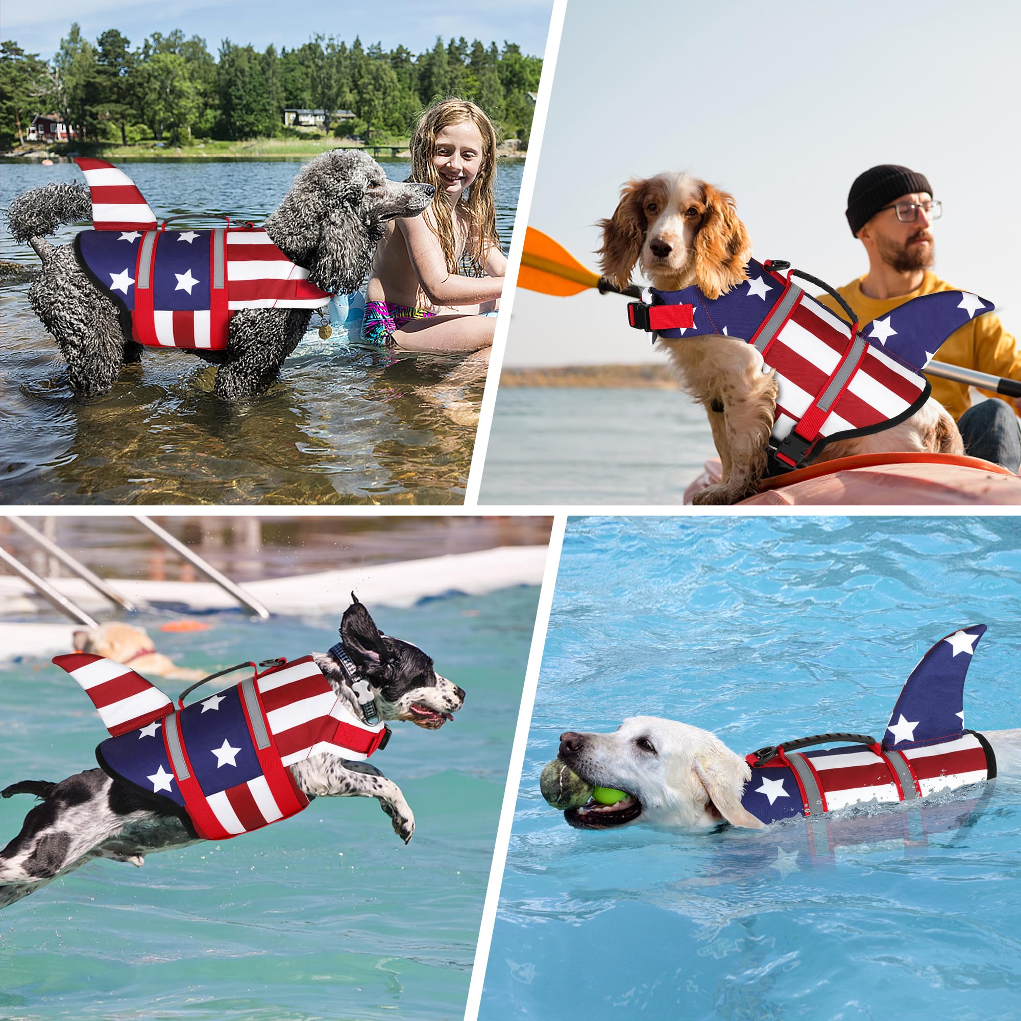 Dogcheer chaleco de alta flotación permite moverse con libertad en el agua