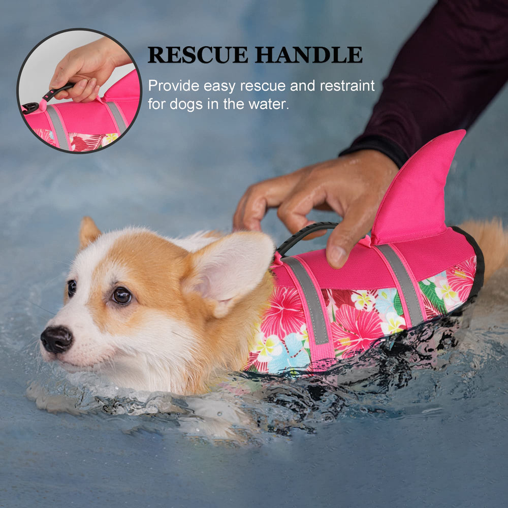 Dogcheer chaleco salvavidas para perros, alta visibilidad para localizarlo en el agua.