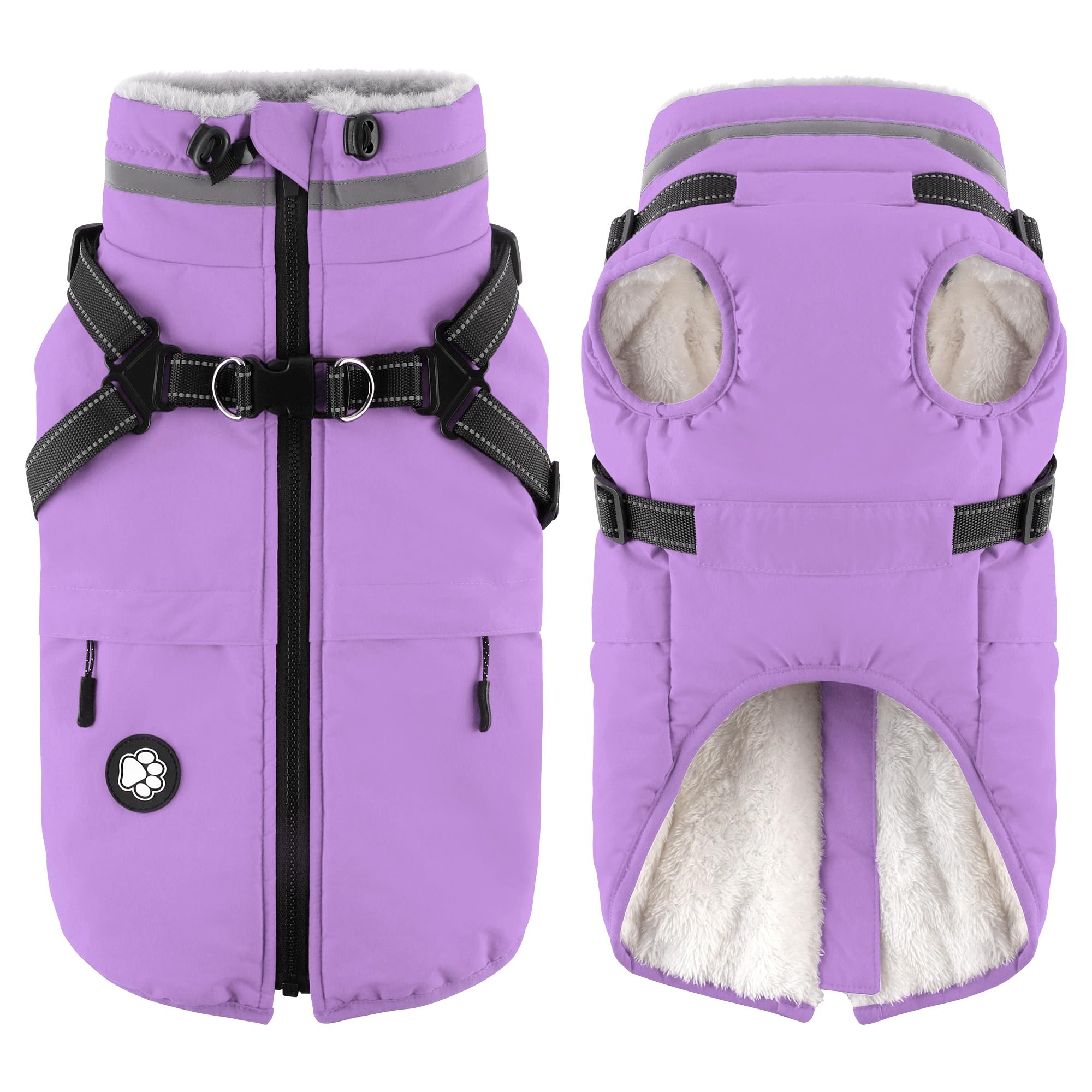 Dogcheer chaqueta de perro con arnés integrado para paseos seguros.
