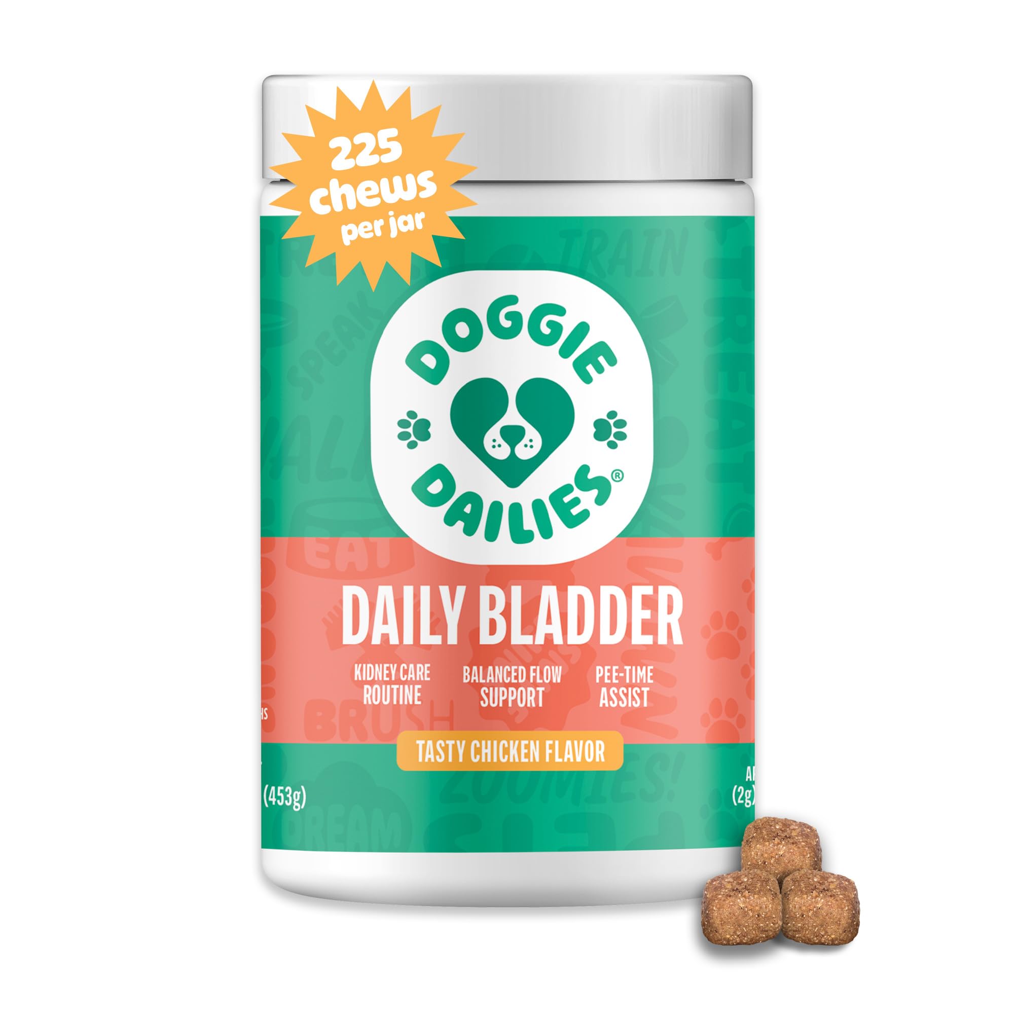 Doggie Dailies Cranberry para perros, botella, apoyo a la salud urinaria