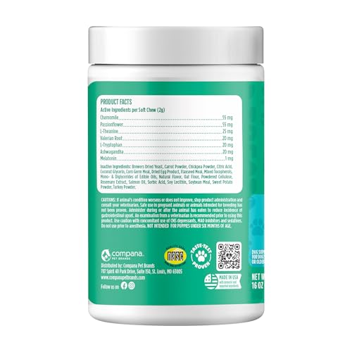 Doggie Dailies calmantes pavo, apoyo para equilibrio emocional en casa.