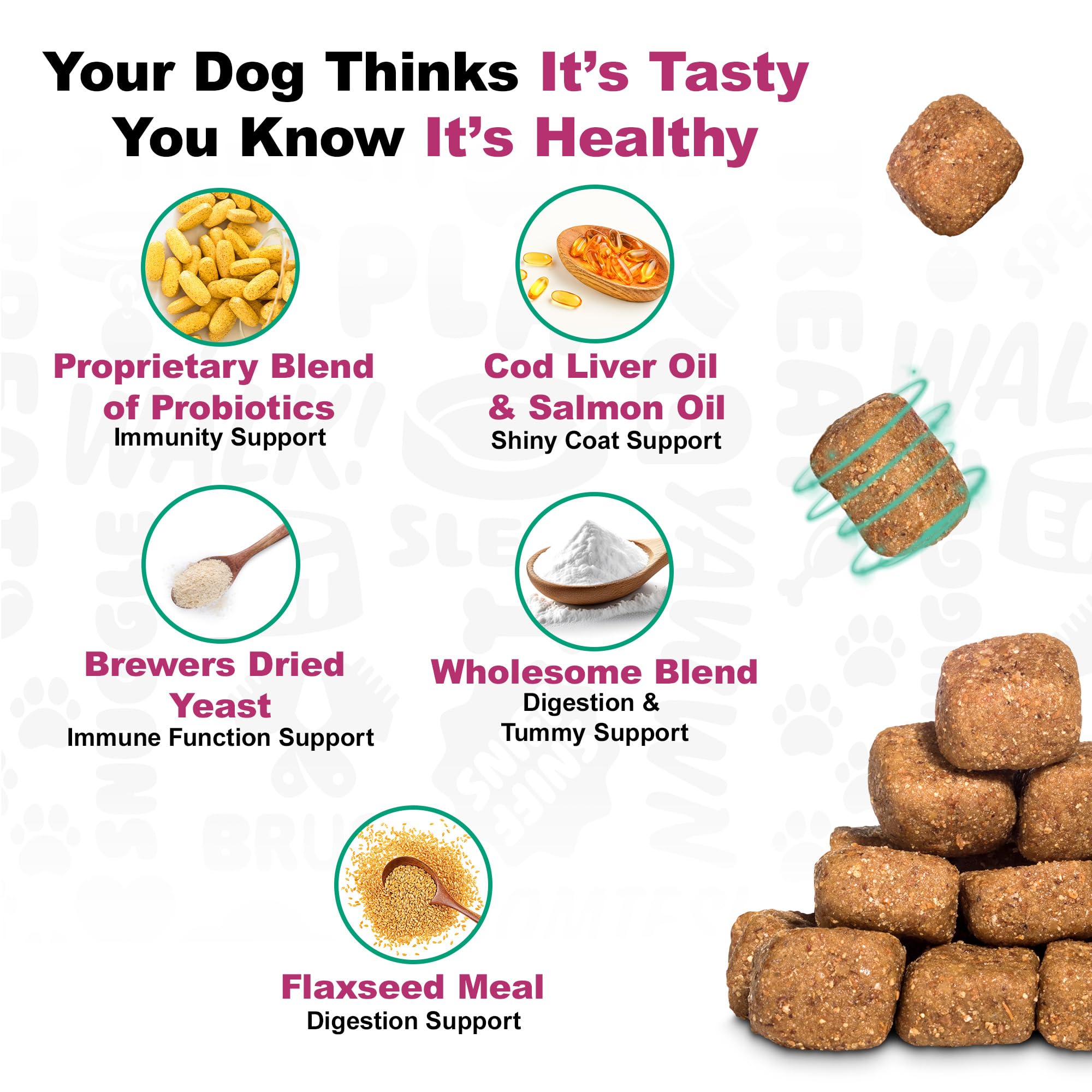 Doggie Dailies Probiotics: opción sin granos.