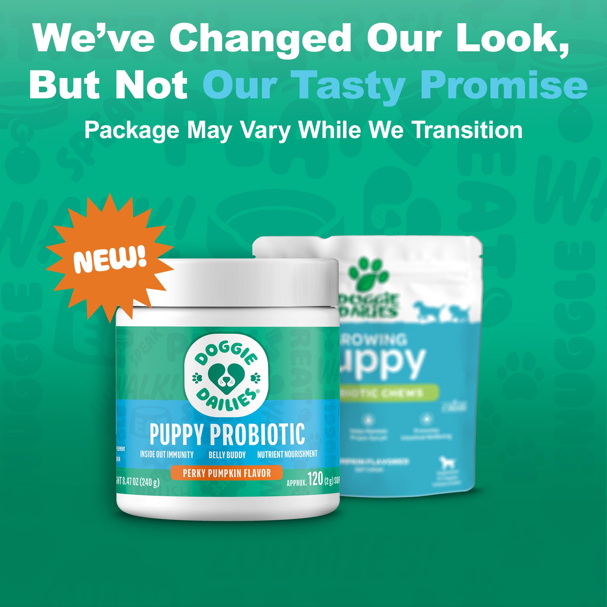 Doggie Dailies Puppy Probiotic desarrollo saludable: complemento para el crecimiento del cachorro.
