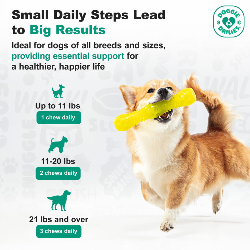 Doggie Dailies Puppy Probiotic uso diario fácil: conveniente para dueños ocupados.