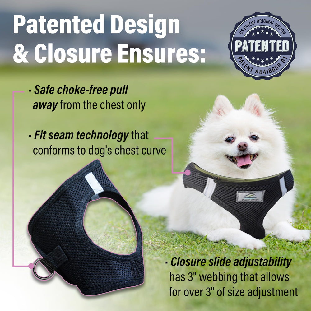 DOGGIE DESIGN American River arnés con tiras reflectantes para visibilidad nocturna