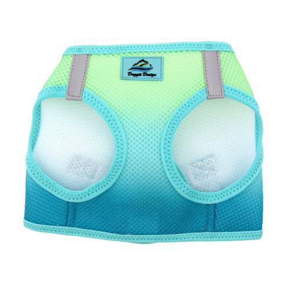 DOGGIE DESIGN Aruba Blue franjas reflectantes para visibilidad nocturna
