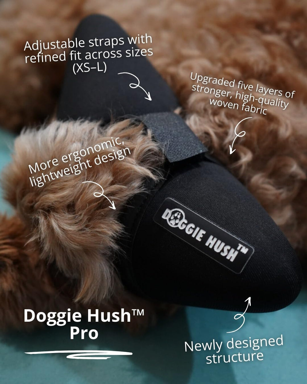 Doggie Hush Pro: certificado ISO con sello holográfico de autenticidad.