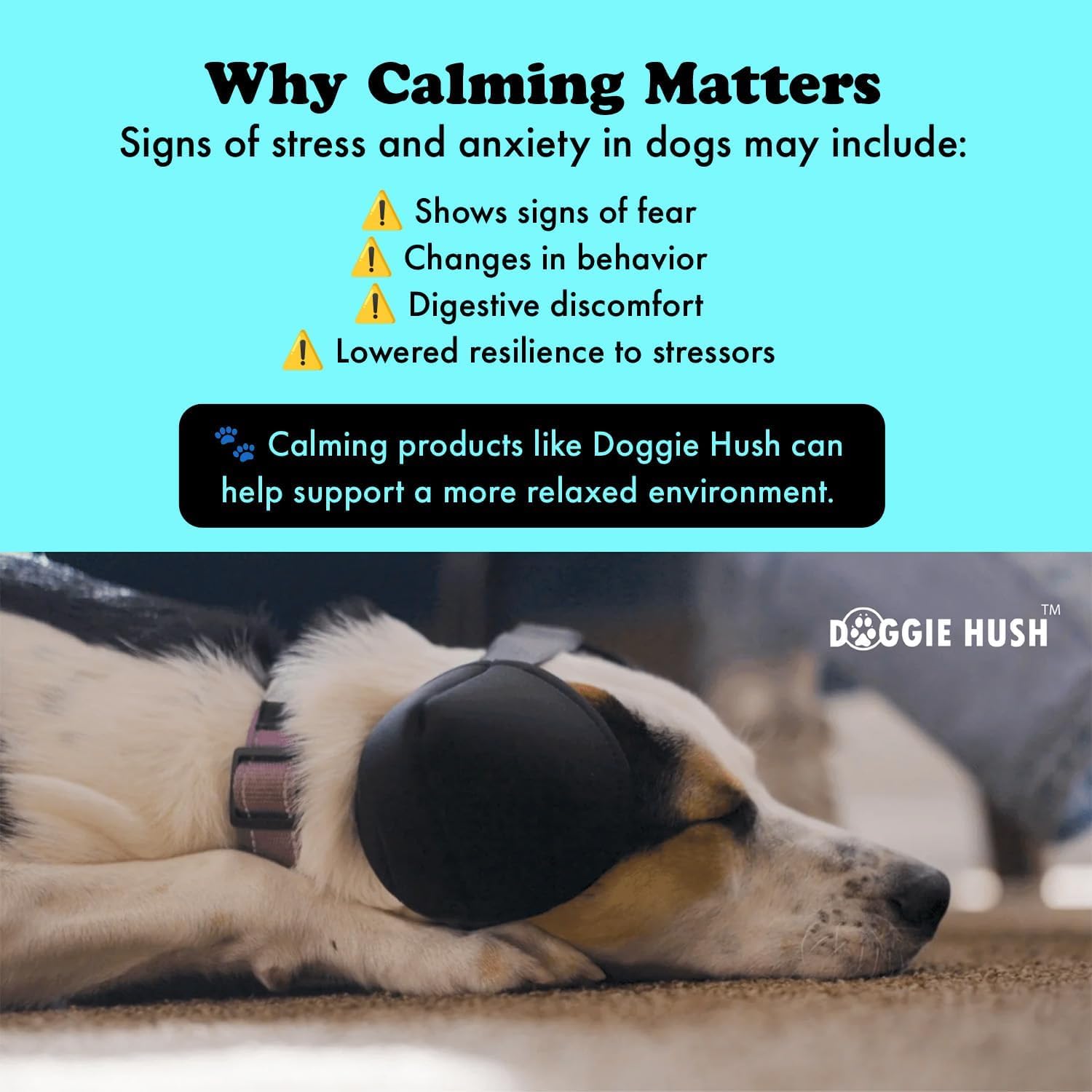 Doggie Hush Pro tecnologia 5 capas para reducción de ruido estable