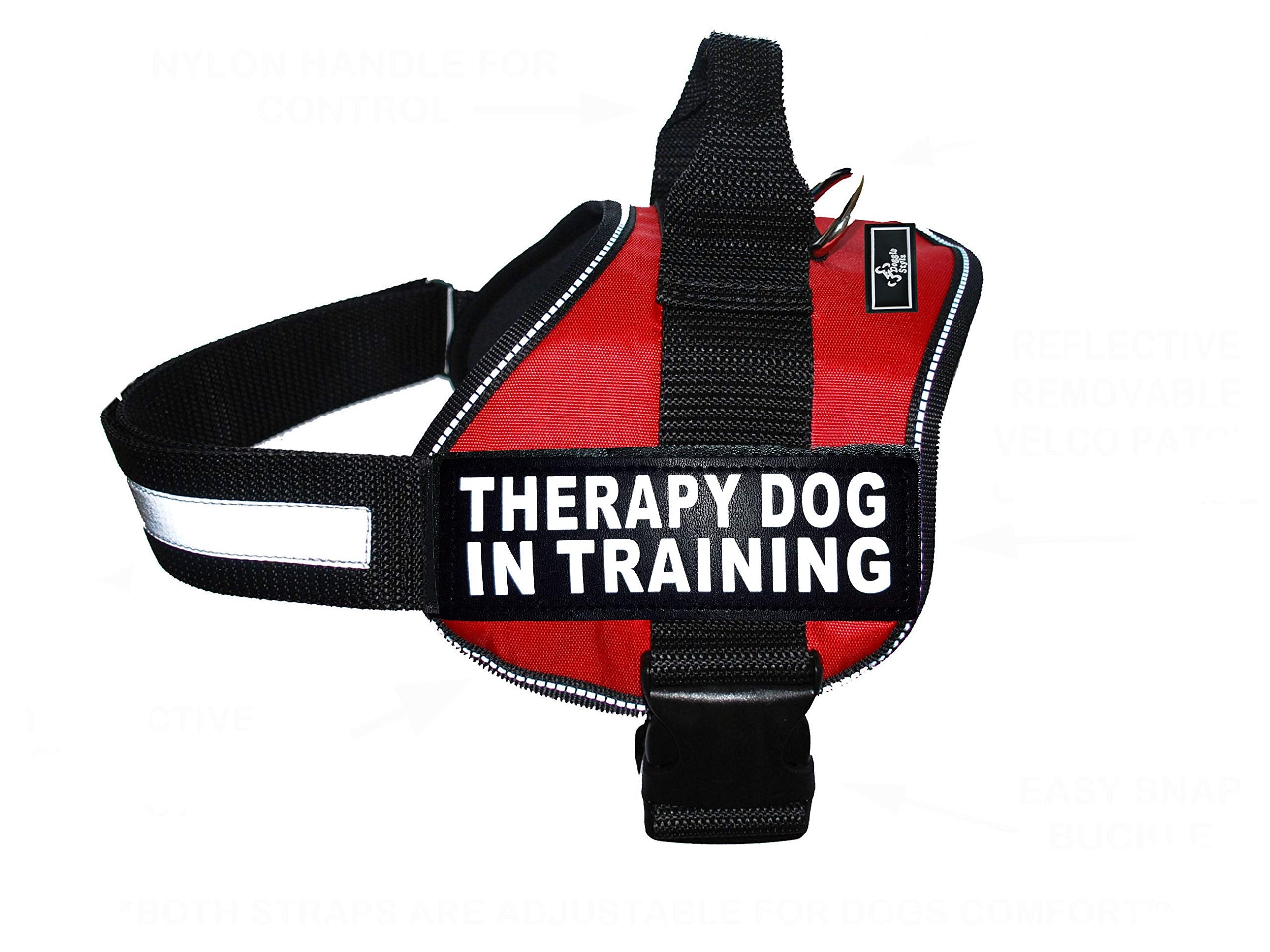Doggie Stylz arnés terapia para perros en entrenamiento, cómodo y ajustable.