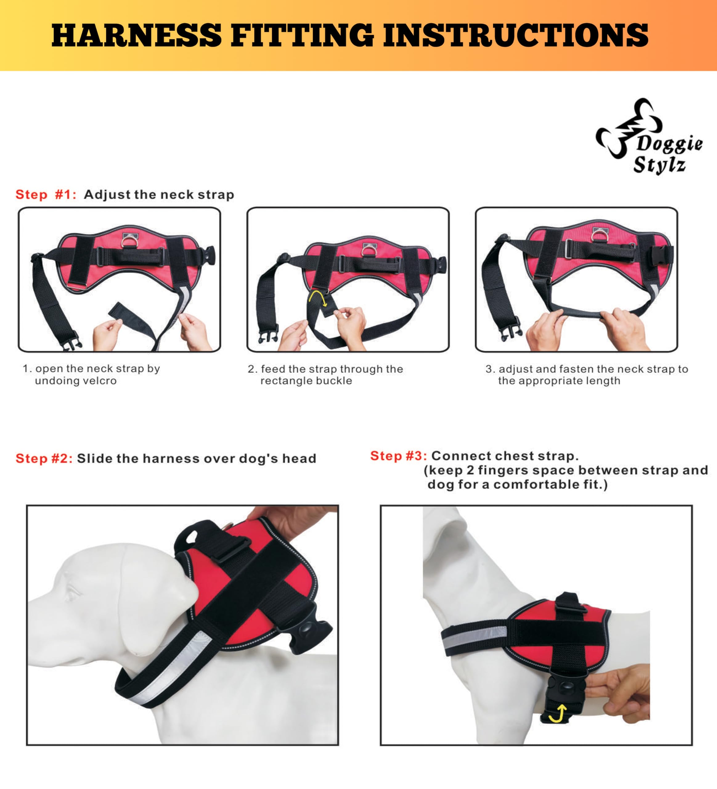 Doggie Stylz parches-intercambiables; personaliza mensajes para distintos escenarios.