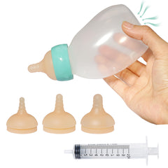 Doggiema biberón para cachorros con inclinación de 45° para comer acostado