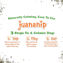 Doggijuana juguete recargable con hierba de gato, recargas fáciles para entretenimiento.