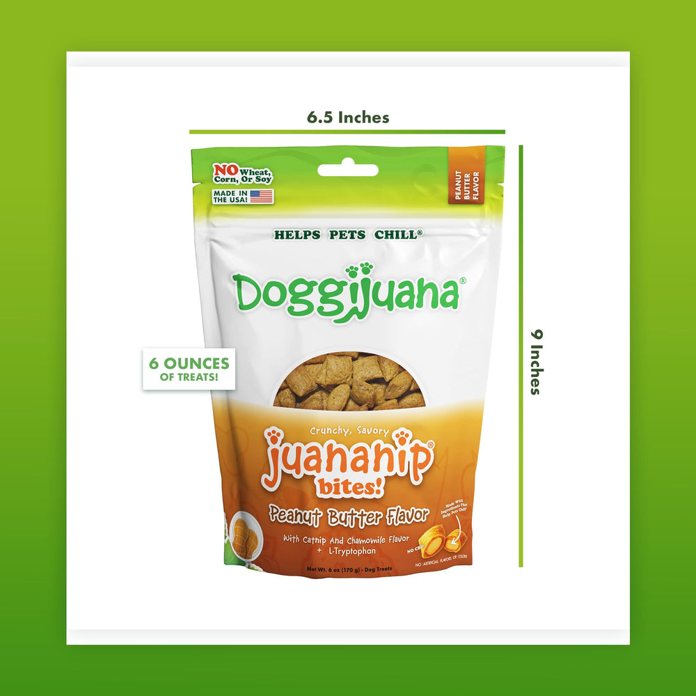 Doggijuana textura suave y masticable para perros de todas las edades.