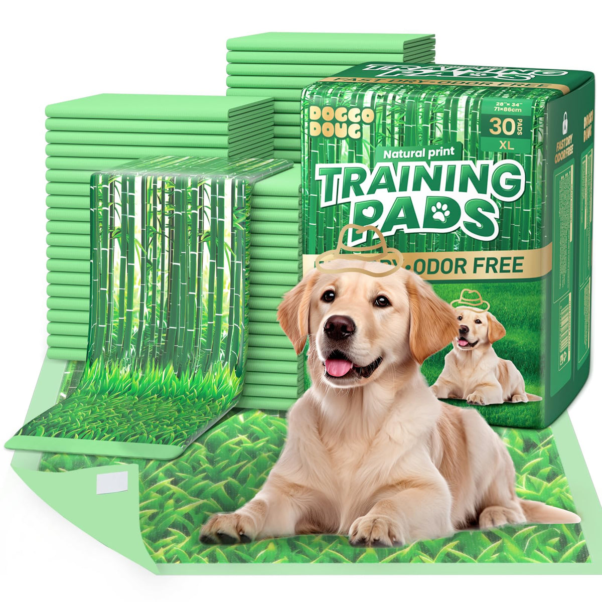 DOGGO DOUG almohadillas XL para perros; entrenamiento cómodo y limpio.