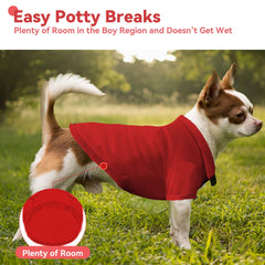 DOGGYZSTYLE camisetas polo para perro, diseño con collar y botones para poner y quitar fácilmente.