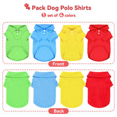 DOGGYZSTYLE camisetas polo para perro talla pequeña, ideal para razas pequeñas y gatitos.
