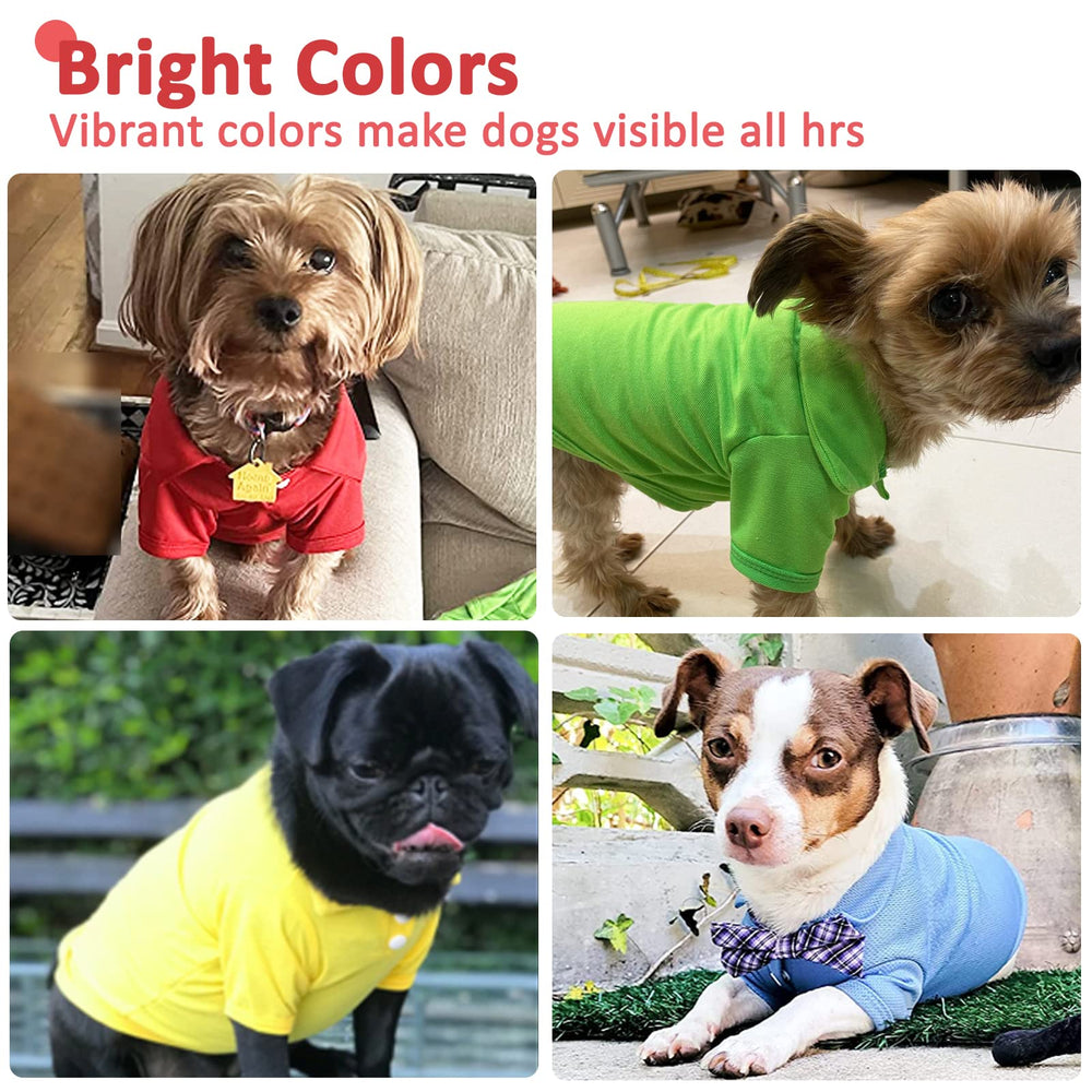 DOGGYZSTYLE camisetas polo para perro, tejido suave y transpirable para mayor comodidad durante el día.