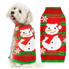 DOGGYZSTYLE sudadera navideña con muneco-de-nieve, ideal para abrigar durante fiestas.