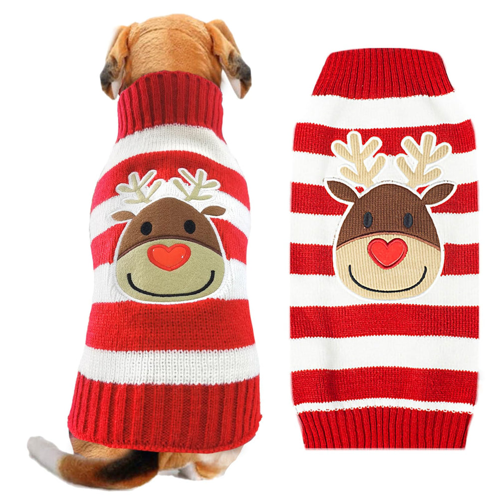 DOGGYZSTYLE sudadera navidad rayas reno rojo, cómoda y festiva para tu mascota.